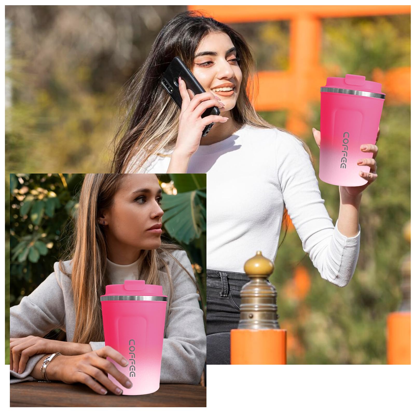 SPLMIFA 12oz mug fits most car cup holders for daily use