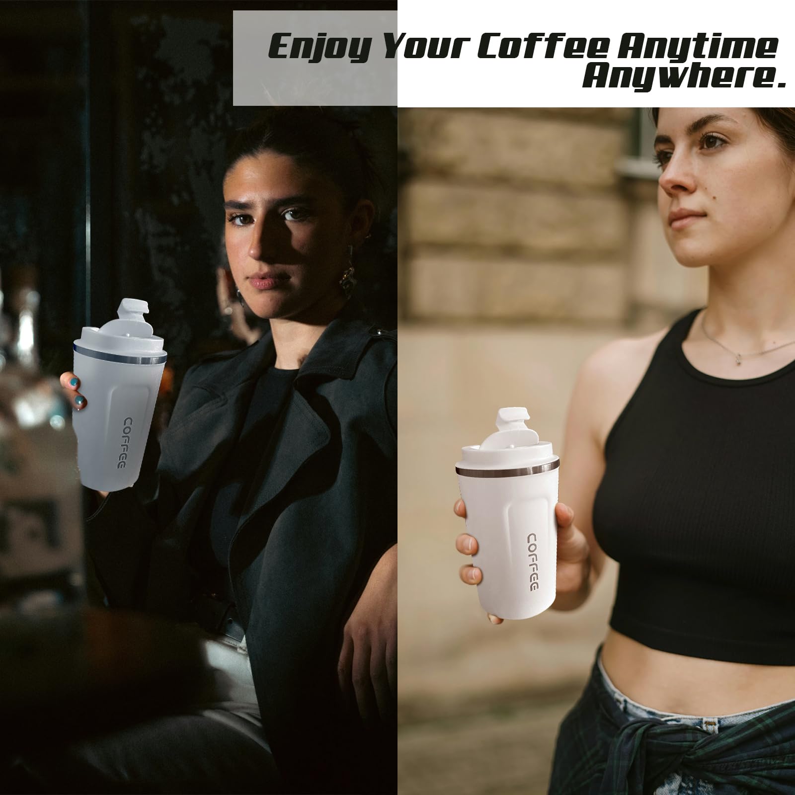 SPLMIFA flip-open lid enables one-handed sipping with spill protection