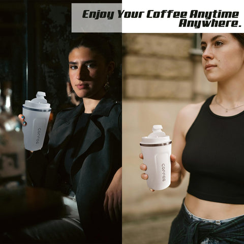 SPLMIFA flip-open lid enables one-handed sipping with spill protection