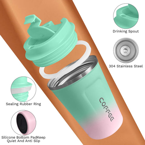 SPLMIFA wide mouth mug for easy cleaning and adding ice