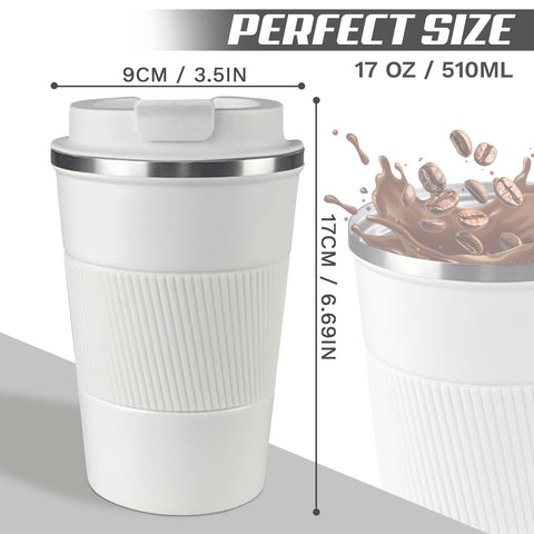 SPLMIFA 17oz leakproof lid prevents spills during commute