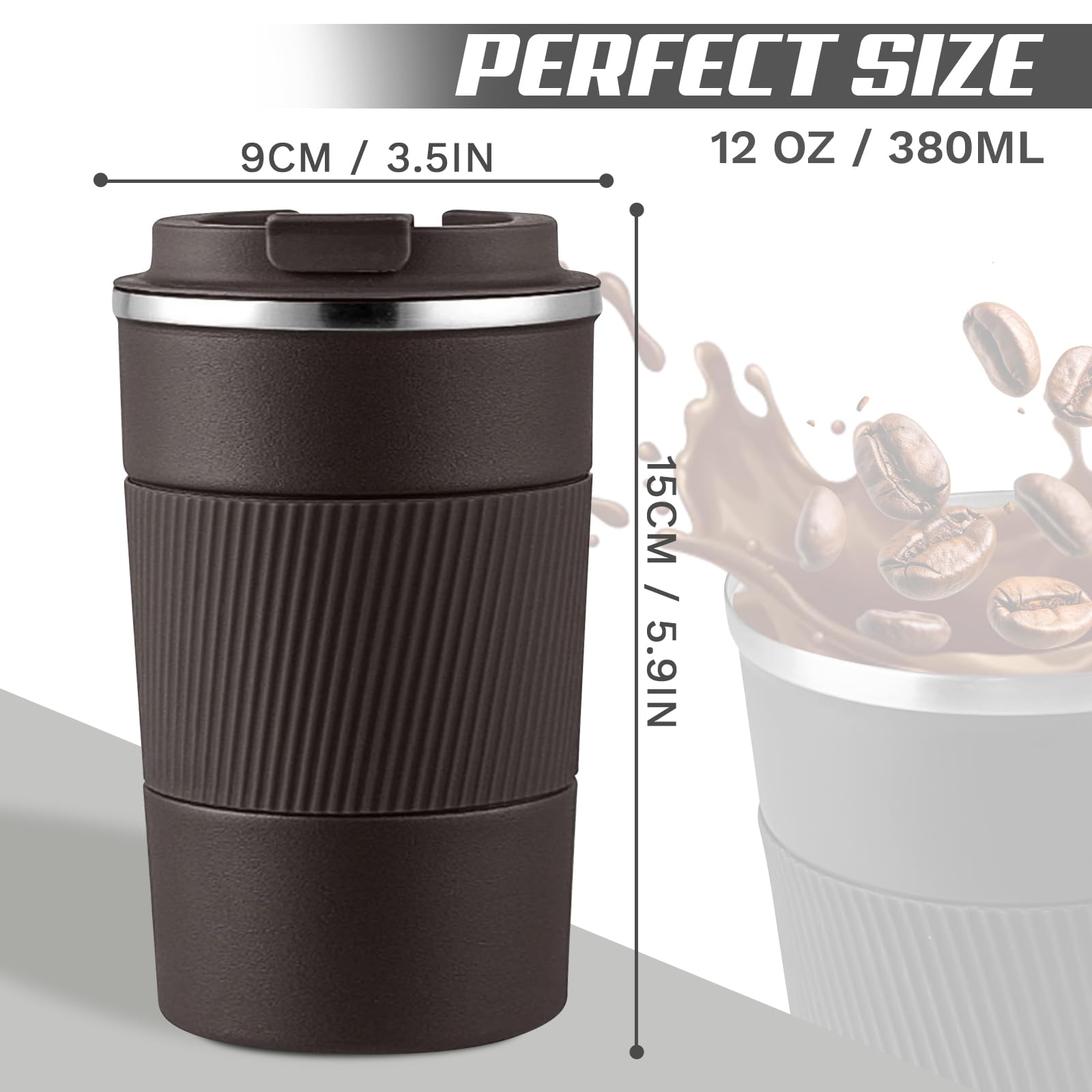 Wide-mouth SPLMIFA mug for simple cleaning and ice addition.