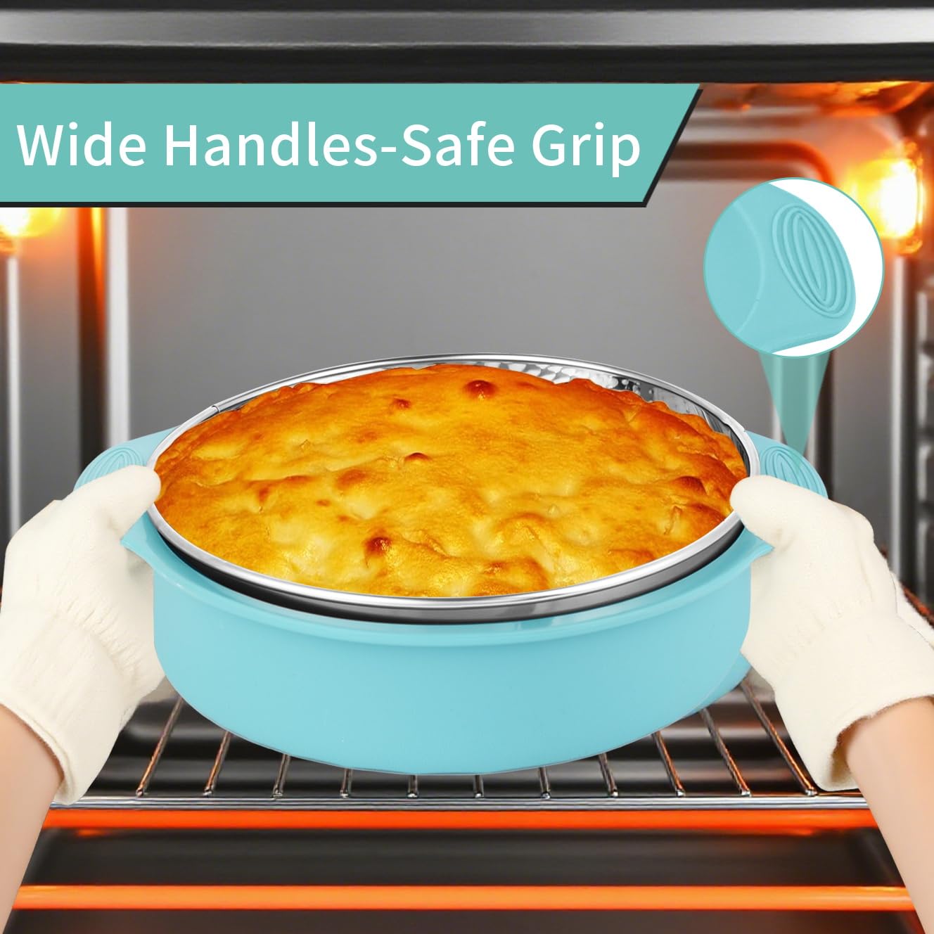 Spmarkt BPA-free silicone material ensures safe, reusable baking protection.