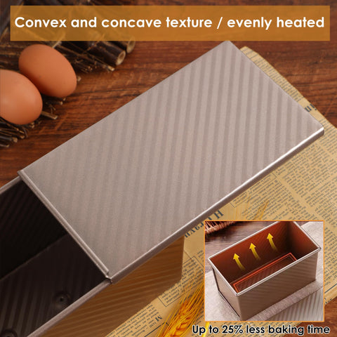 Spmarkt bread pan with lid off shows roomy interior for even baking.