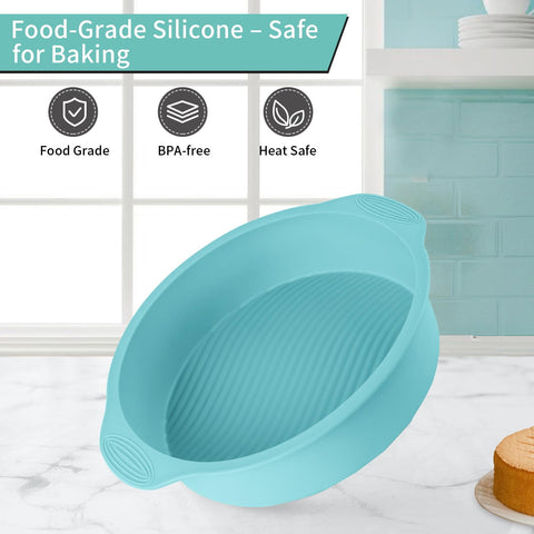 Spmarkt leakproof water bath protector fitting 10-inch springform pans securely.