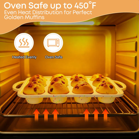 Spmarkt muffins cooling in flexible silicone cups