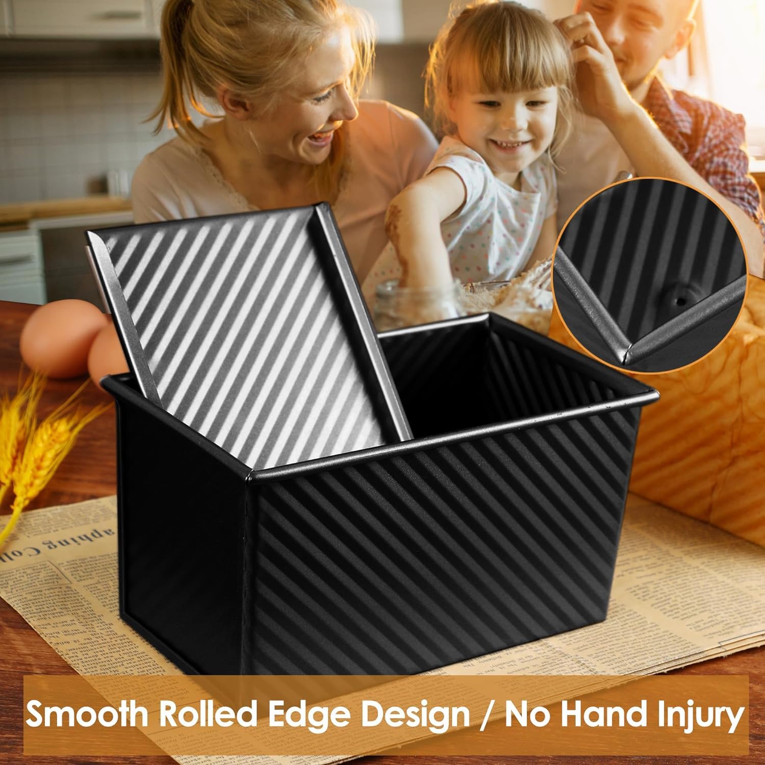 Spmarkt versatile loaf pan suitable for quick breads, cornbread, and meatloaf.