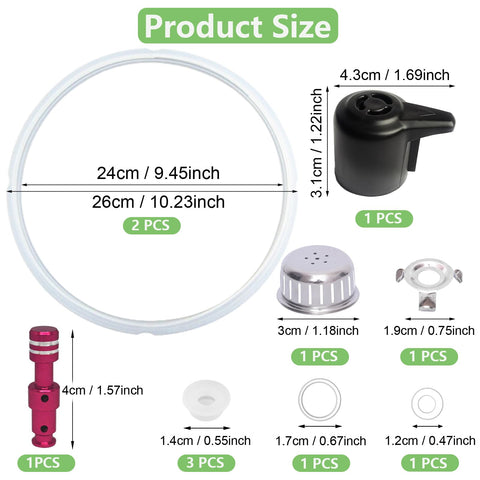SPNKMJUJ valve sealing ring secures the lid for confident pressure cooking