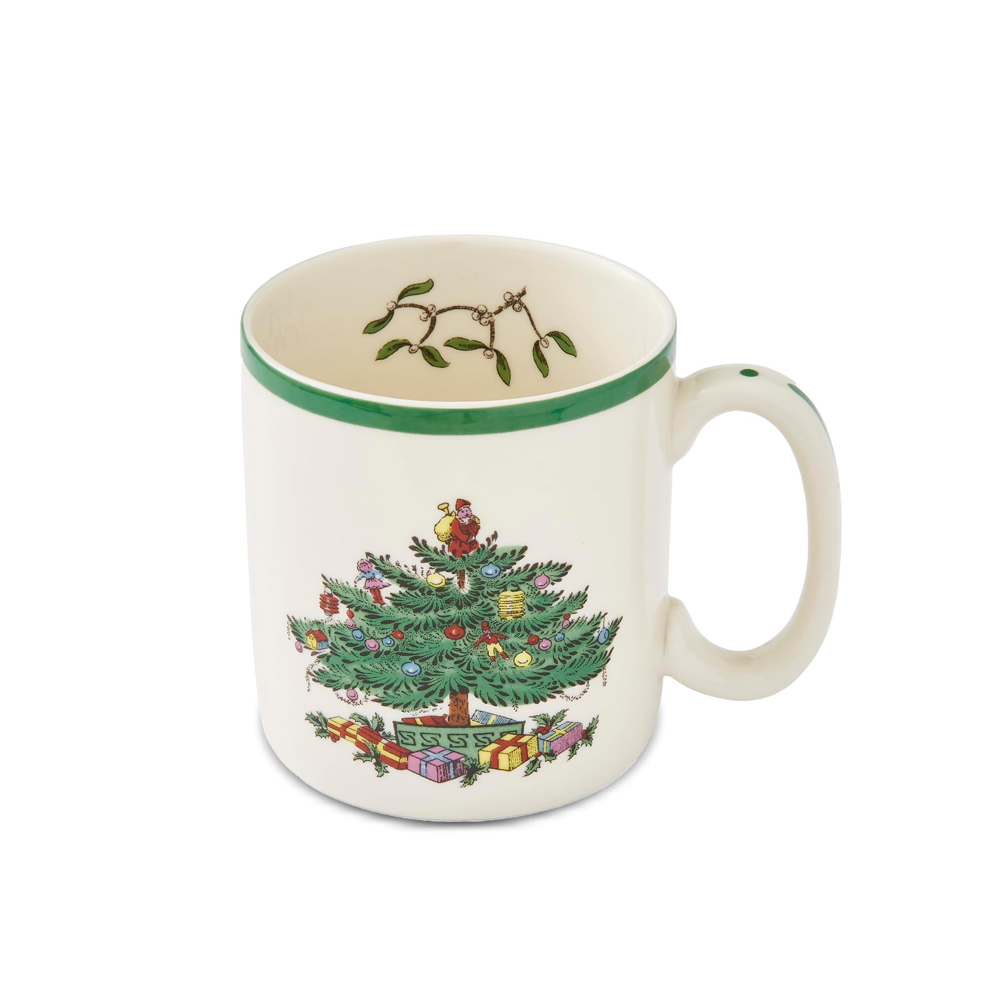 Spode Christmas Tree Mug 9oz ideal for hot cocoa by the fire.