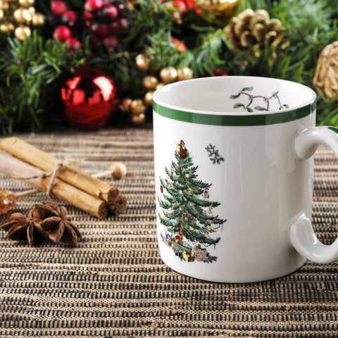 Spode Christmas Tree Mug freezer-safe for storage and future sips.