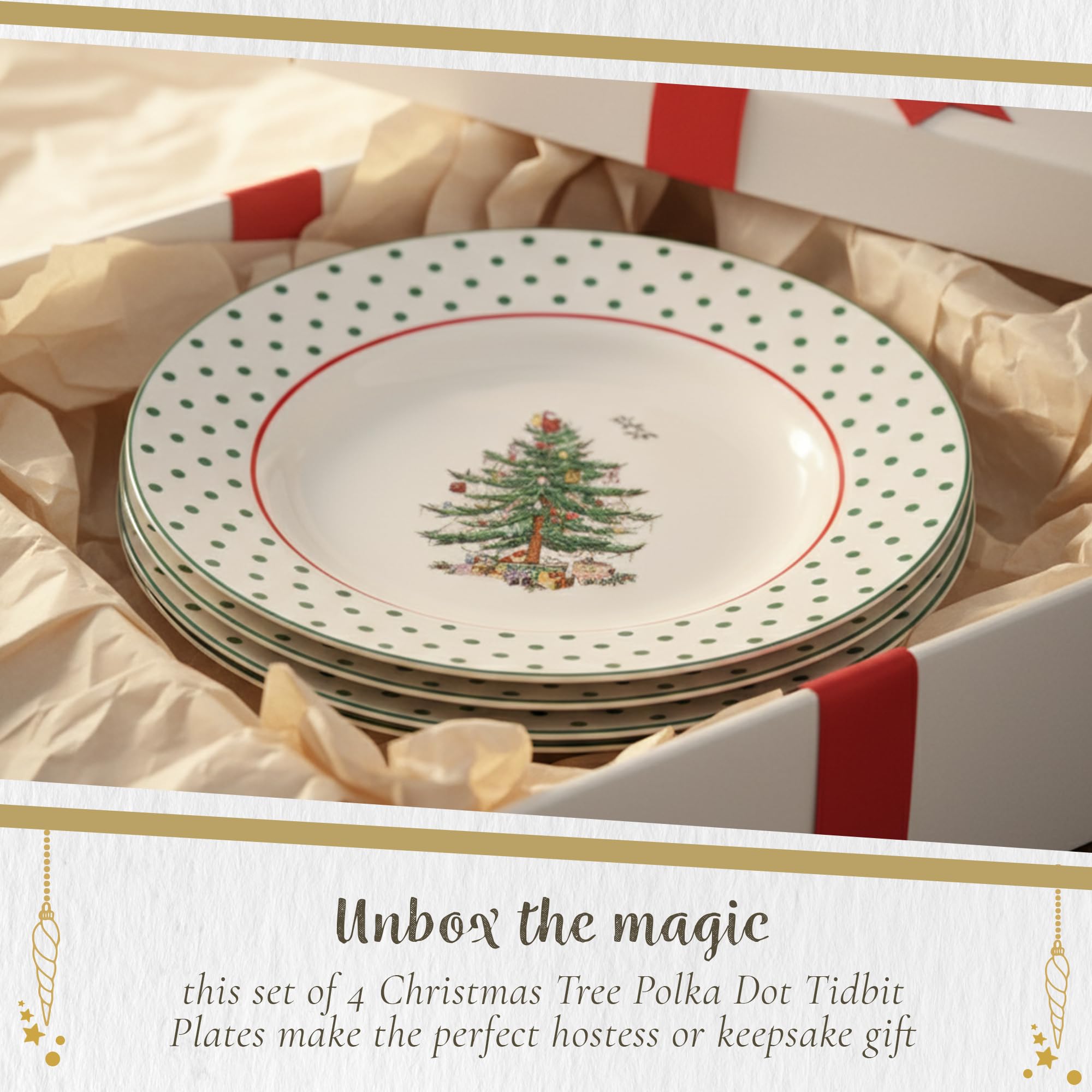 Spode Christmas Tree plates safe for microwave and dishwasher use