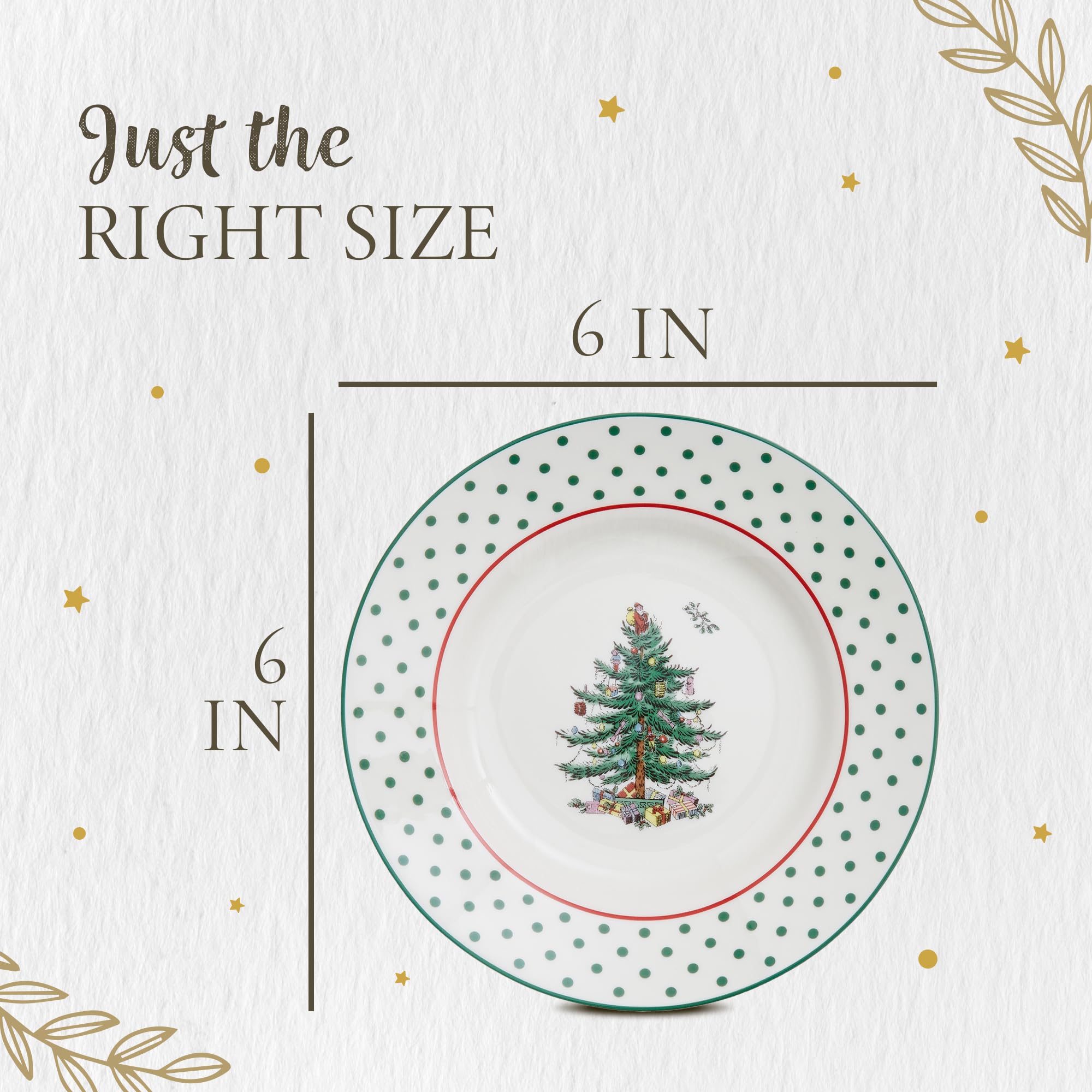 Spode Christmas Tree plates suitable for Christmas parties and family dinners