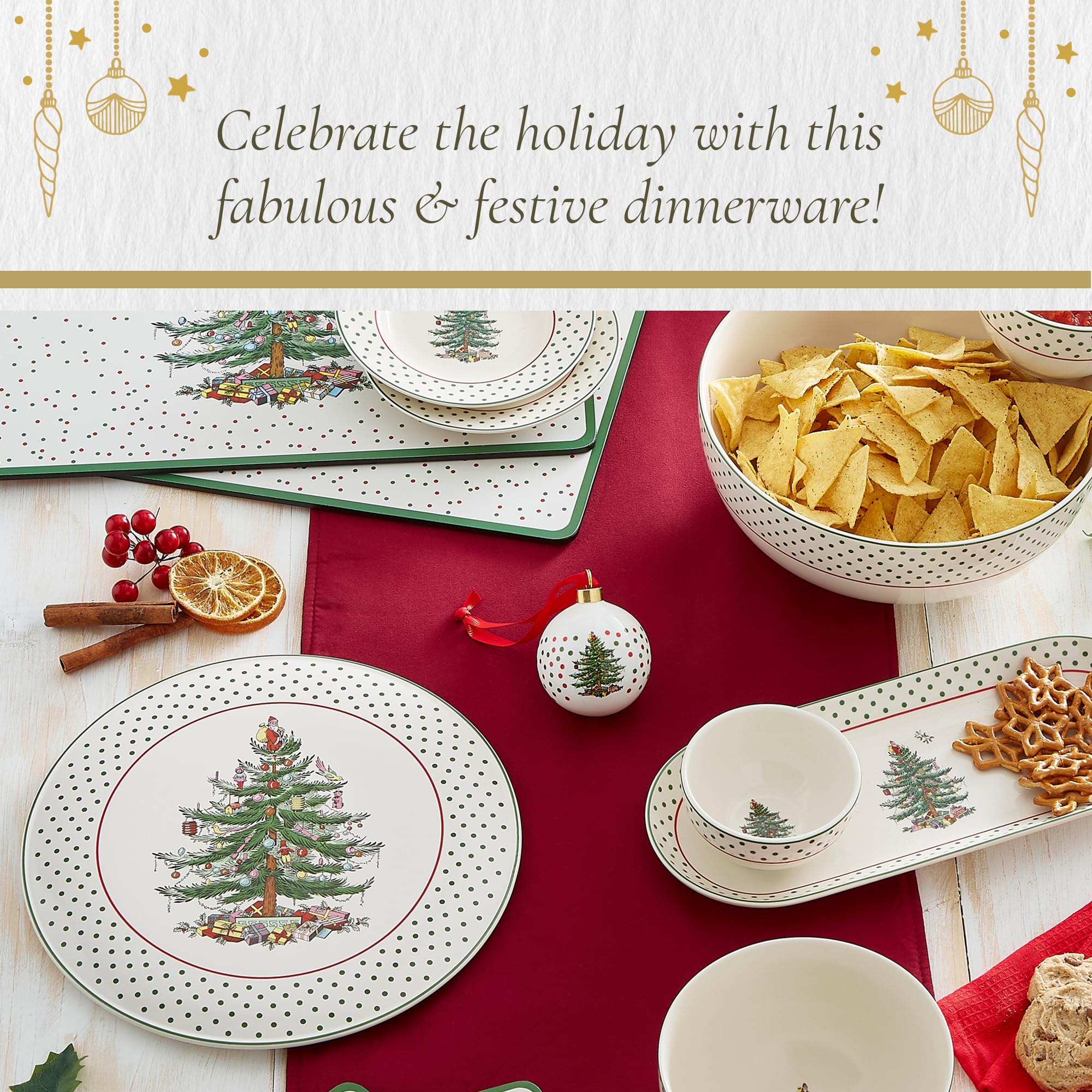 Spode Christmas Tree 6-inch plates showcase durable porcelain and easy care