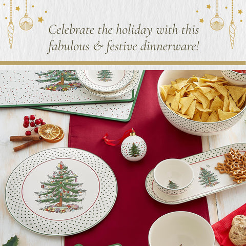 Spode Christmas Tree 6-inch plates showcase durable porcelain and easy care