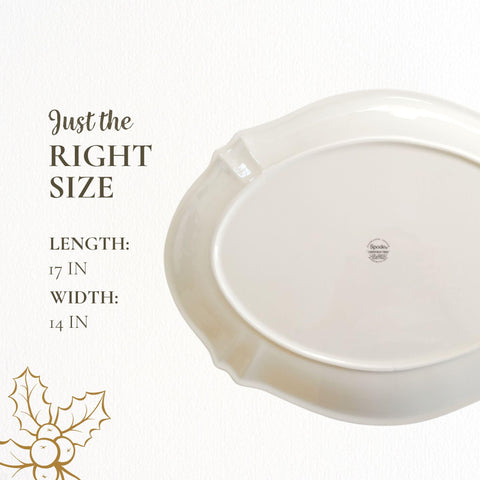 Spode Christmas Tree platter gift-boxed for thoughtful holiday gifting.