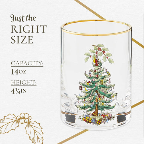 Spode double old fashioned glass ideal for whiskey toasts and relaxed evenings