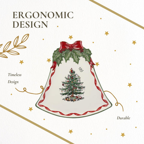 Spode plate packaged in a gift box for holiday gifting.