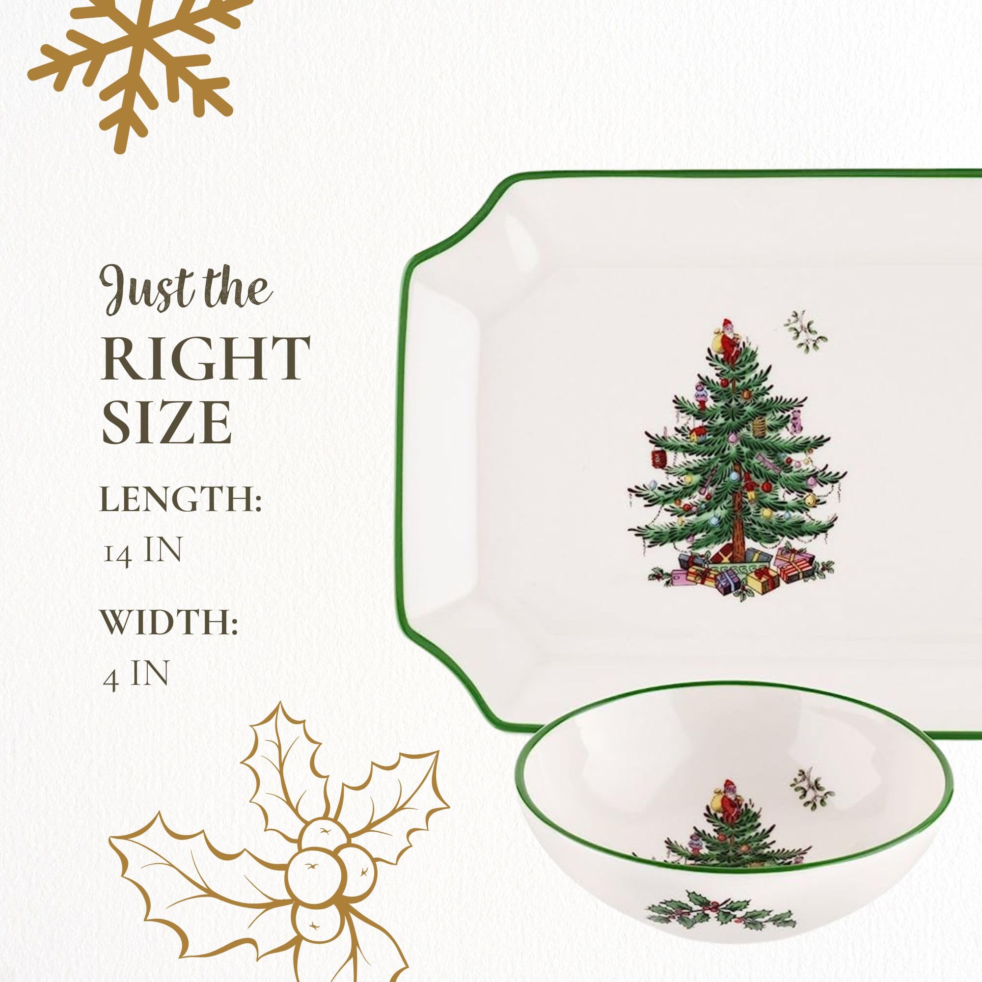 Spode gift-ready holiday set makes a thoughtful host or new homeowner gift.
