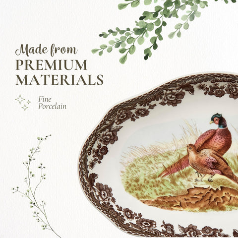 Scalloped edge accentuates form, making the dish a refined serving piece.