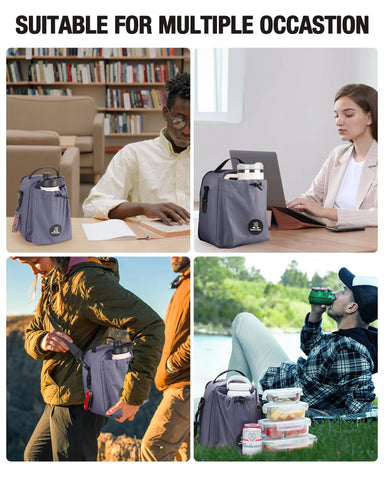 Sports Rabbit insulated lunch bag durable zippers and trims for daily use.
