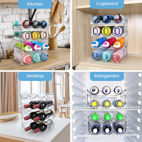 Spospo easy-clean bottle rack simplifies maintenance with mild soap and water.