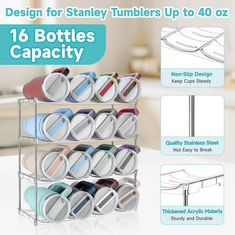 Spospo kitchen storage solution keeps bottles reachable and visible.