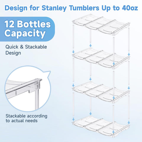 Spospo space-saving storage for bottles and other items