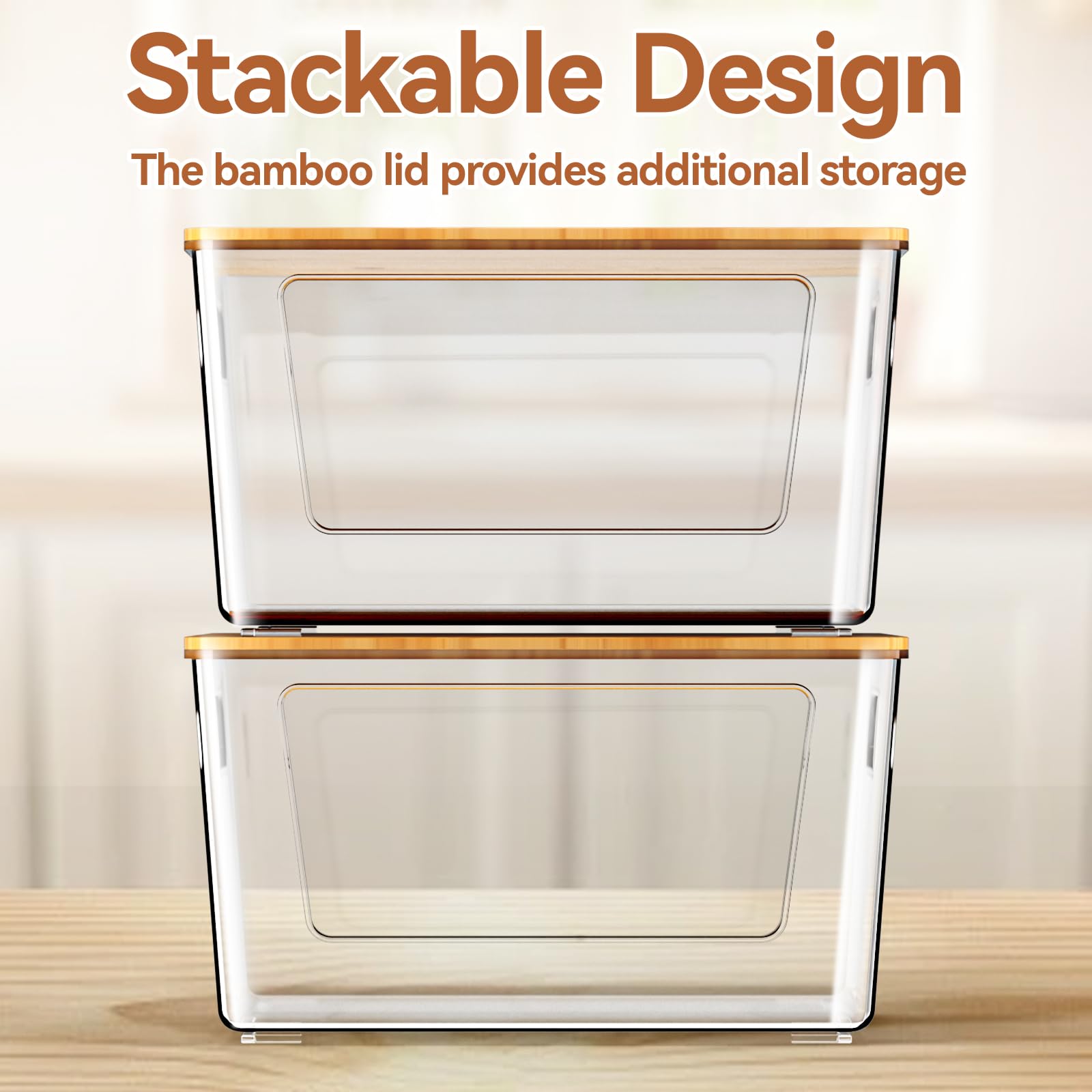 Spospo dispenser includes silicone non-slip pads to stay stable when stacked.