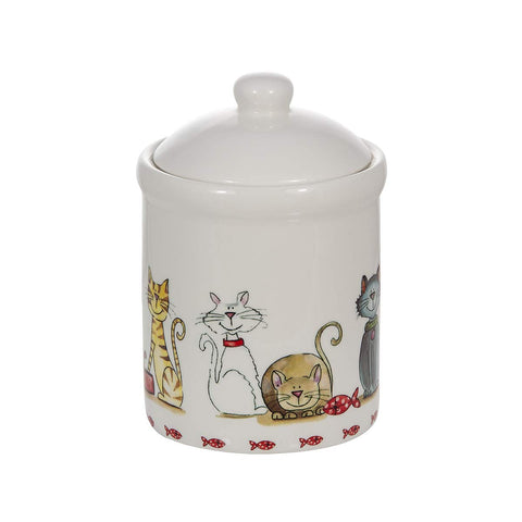 SPOTTED DOG GIFT COMPANY jar has dishwasher-safe body; lid requires hand washing.