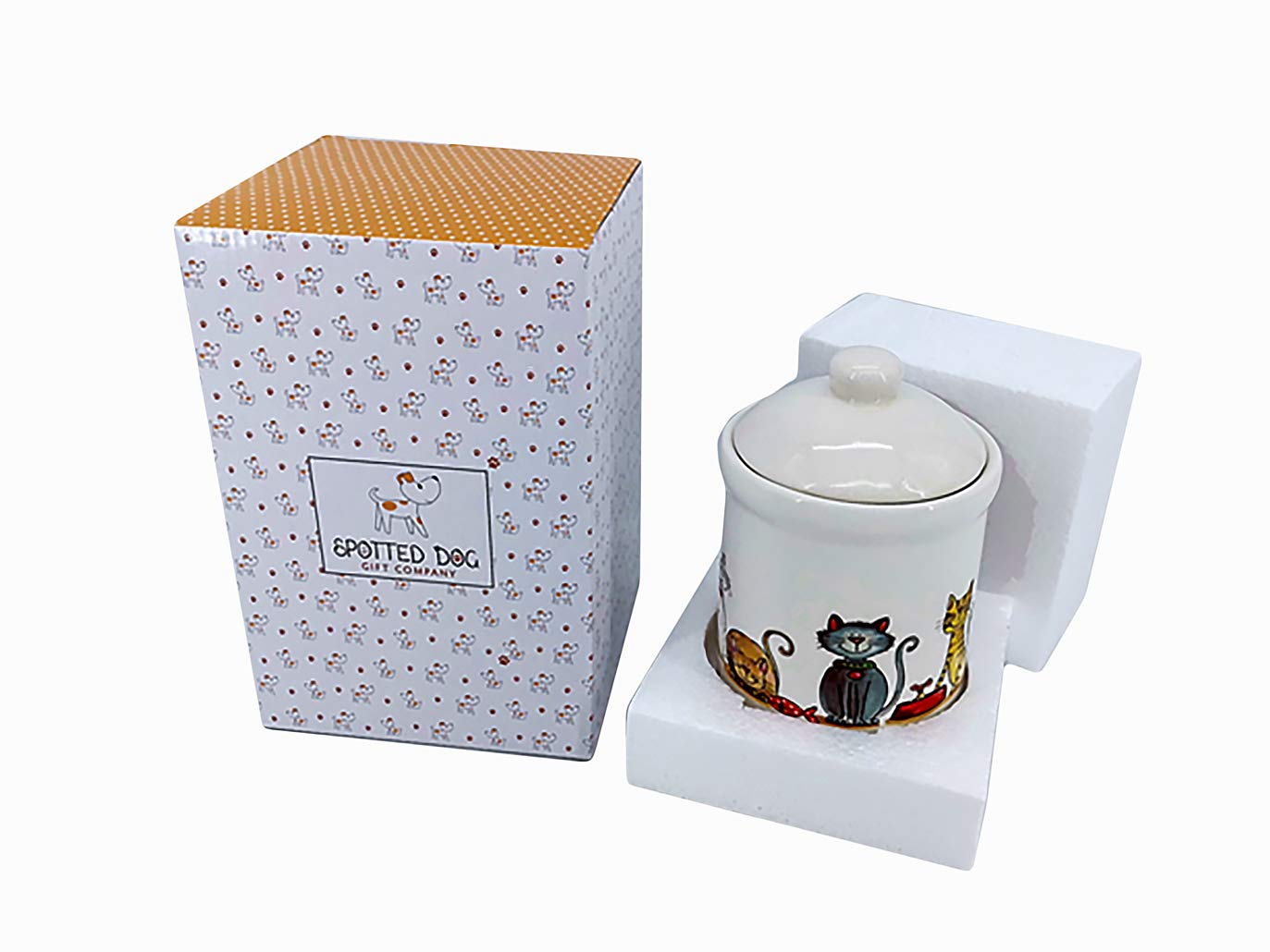 SPOTTED DOG GIFT COMPANY offers animal-themed collection of ceramic storage jars.
