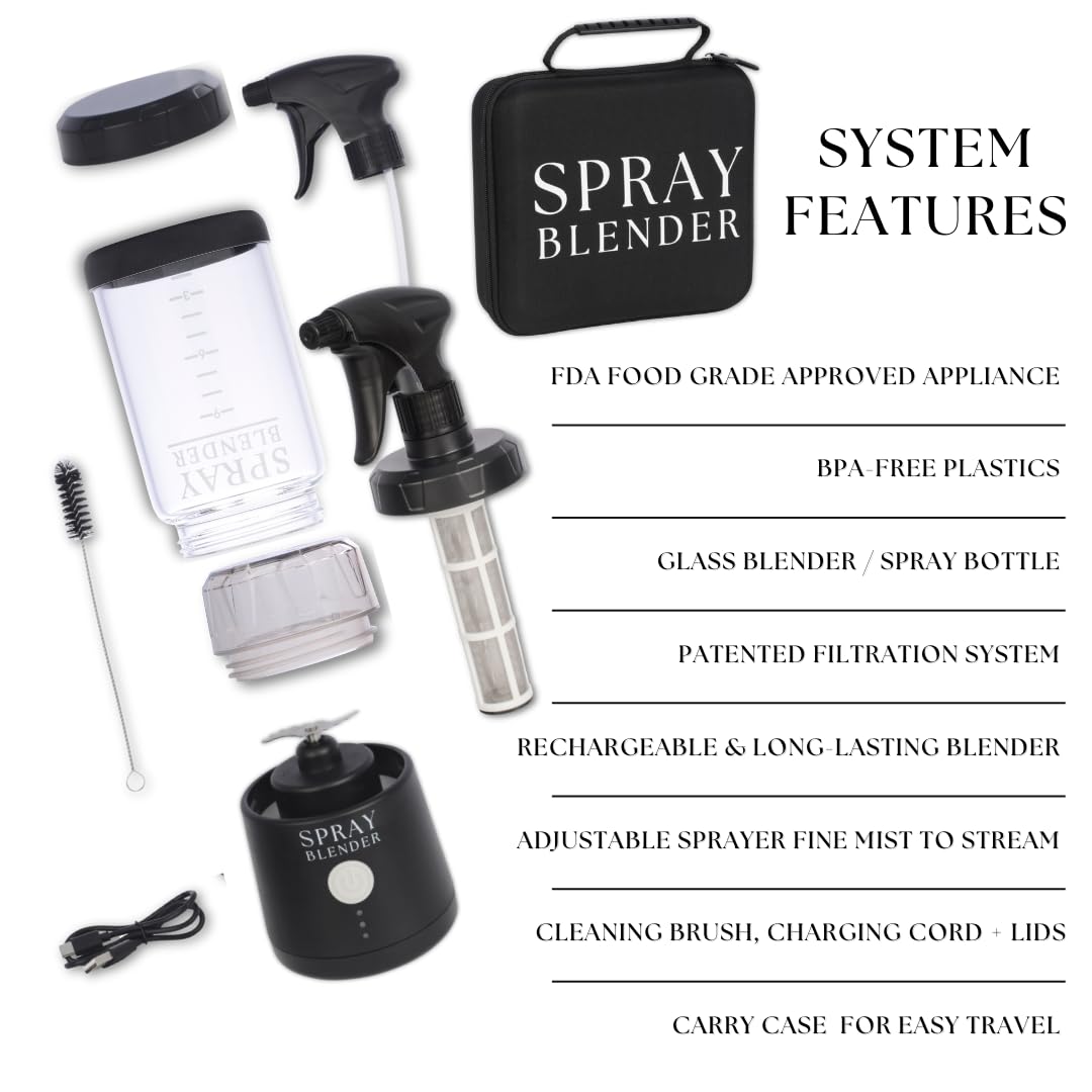 SprayBlender dual-battery system delivers longer blending sessions on the go.