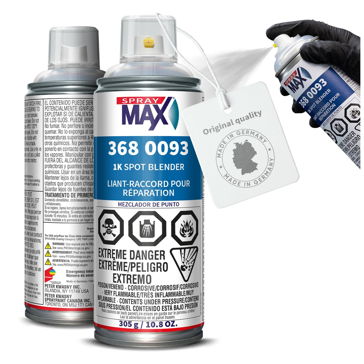 SprayMax 1K Spot Blender Clear can for seamless edge melt-in on auto refinishing