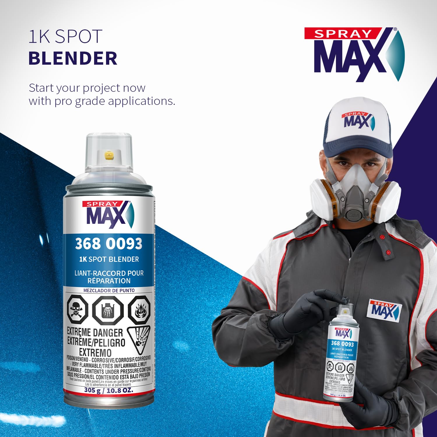 SprayMax 1K Spot Blender Clear packaging for easy storage