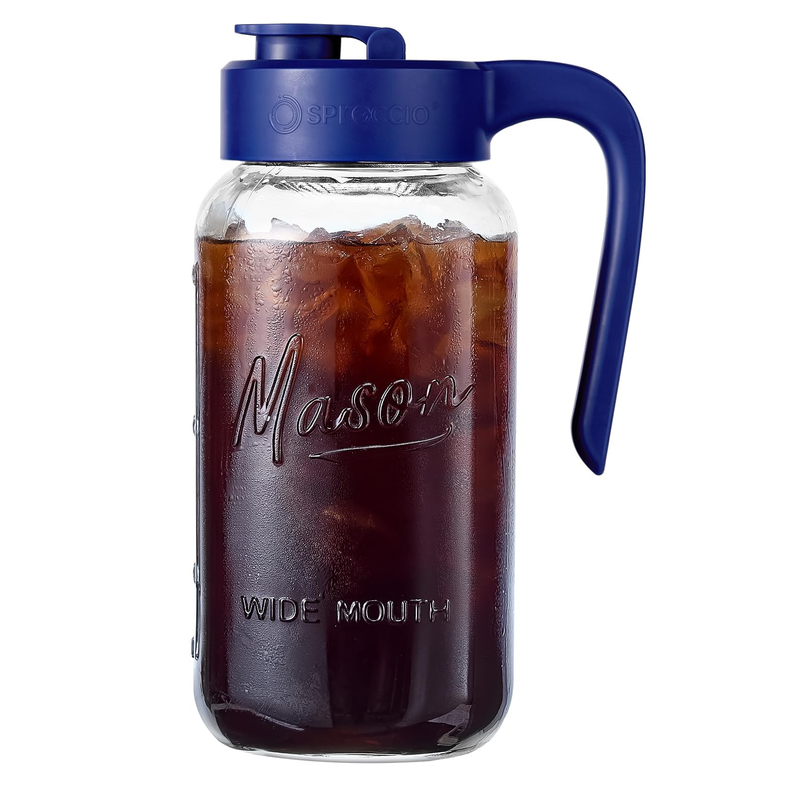 Spreccio Mason Jar Pitcher with airtight seal preserves freshness and reduces leaks.