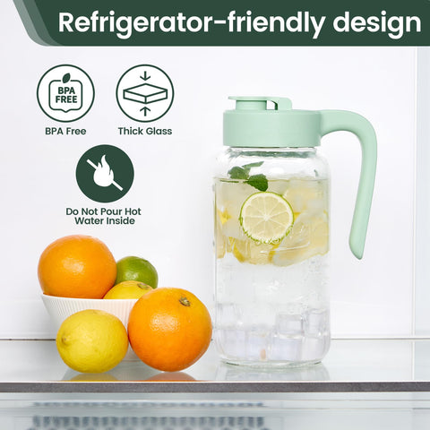 Set of two Spreccio jars ideal for batch beverages like cold brew and sun tea.