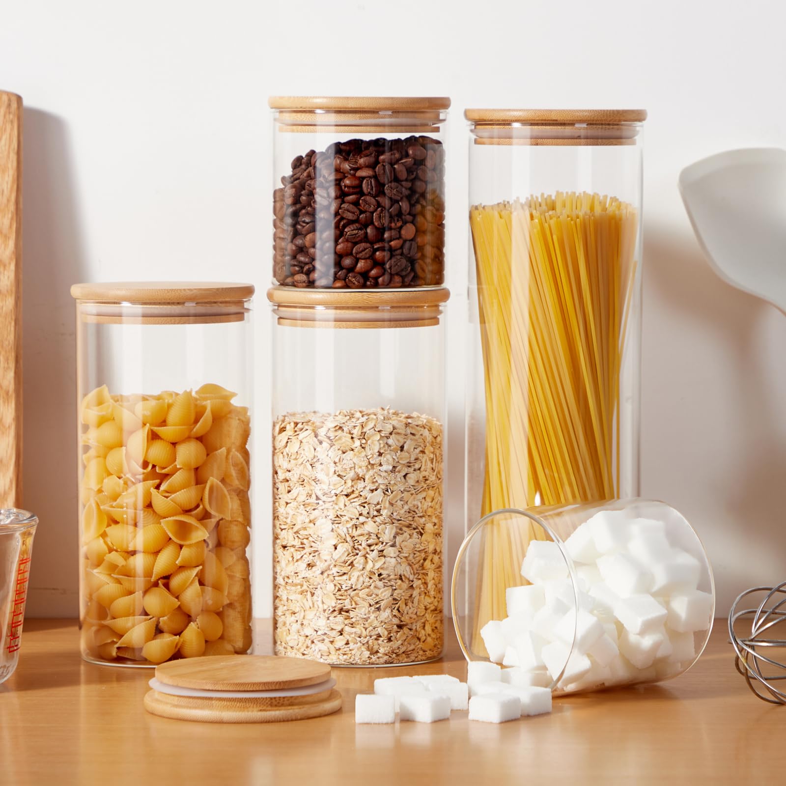 Spreccio stackable kitchen storage containers maximizing space
