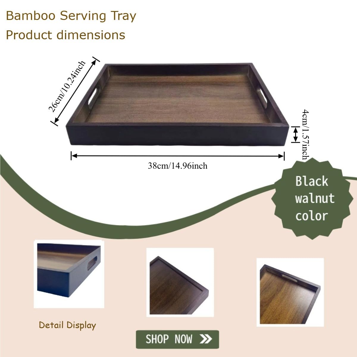 Spriieny tray with handles enables easy carrying during meals.