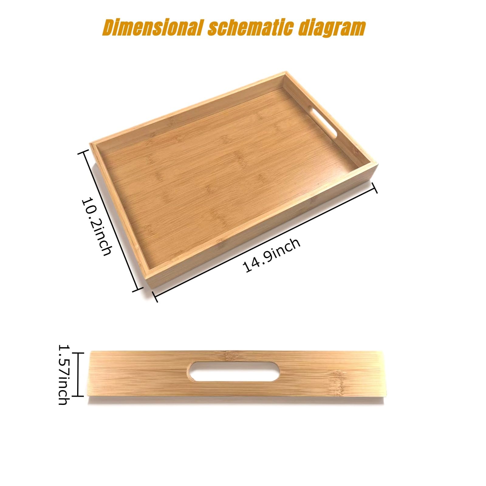 Sprieny natural bamboo surface highlights grain for elegant table display.