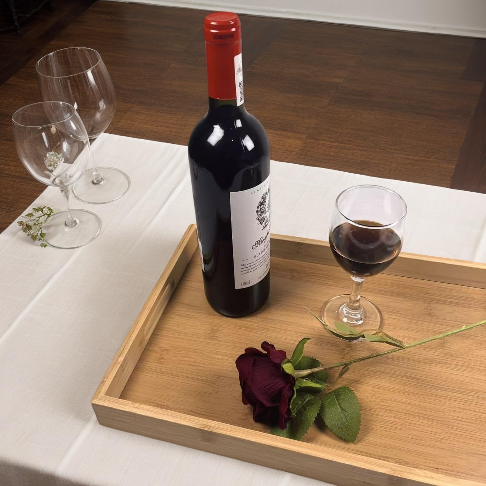 Sprieny tray cleans quickly and stores flat for neat kitchen storage.