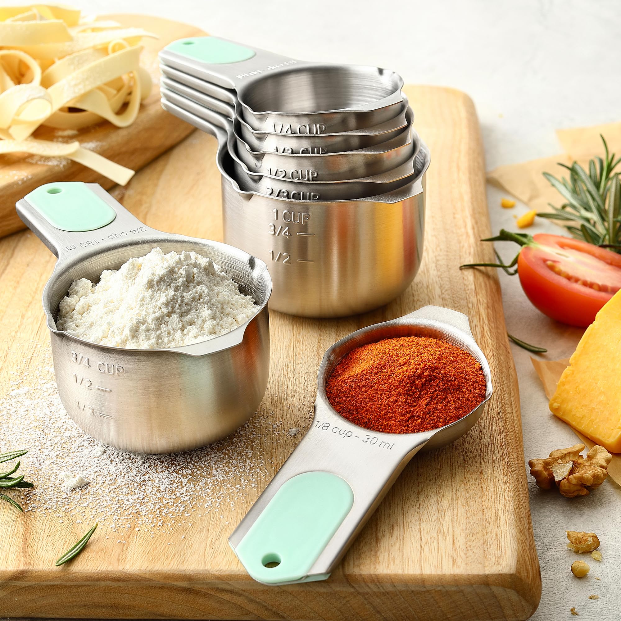 Spring Chef clear US and metric markings on tools