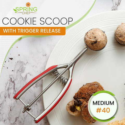 Spring Chef cookie dough wiper for clean releases.
