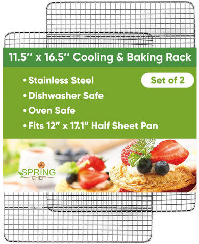 Spring Chef cooling rack top view with even grid for airflow.