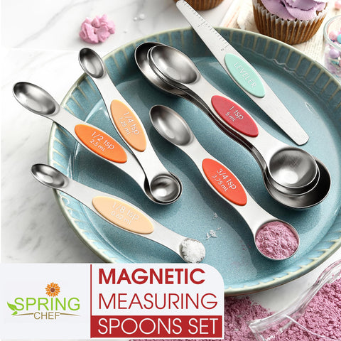 Spring Chef Desert Sunset dishwasher-safe measuring spoons for easy cleanup