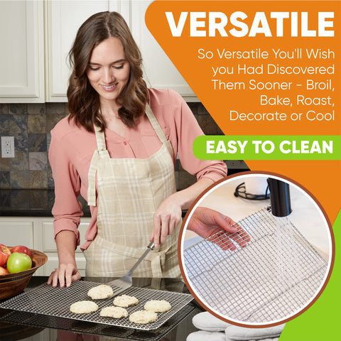 Spring Chef rack dishwasher safe for easy cleanup after meals