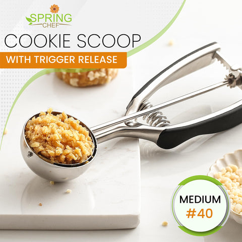 Spring Chef dishwasher-safe scoop for quick cleanup.