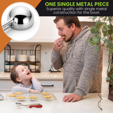 Spring Chef dishwasher-safe cookie scoop for easy cleanup after baking