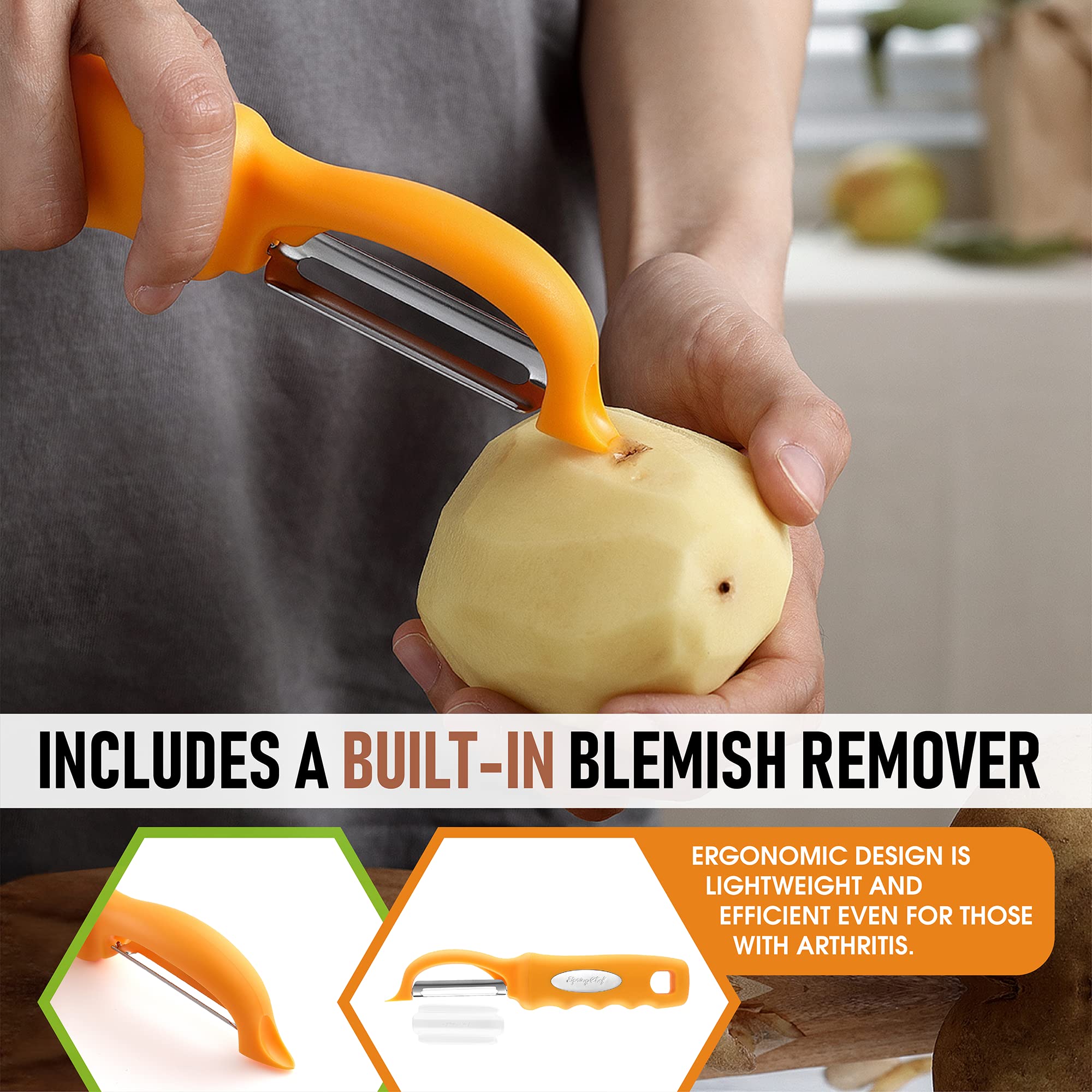 Spring Chef dishwasher-safe design makes cleanup quick and easy