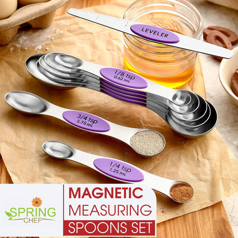 Spring Chef dishwasher-safe spoons simplify cleanup after big cooking sessions.