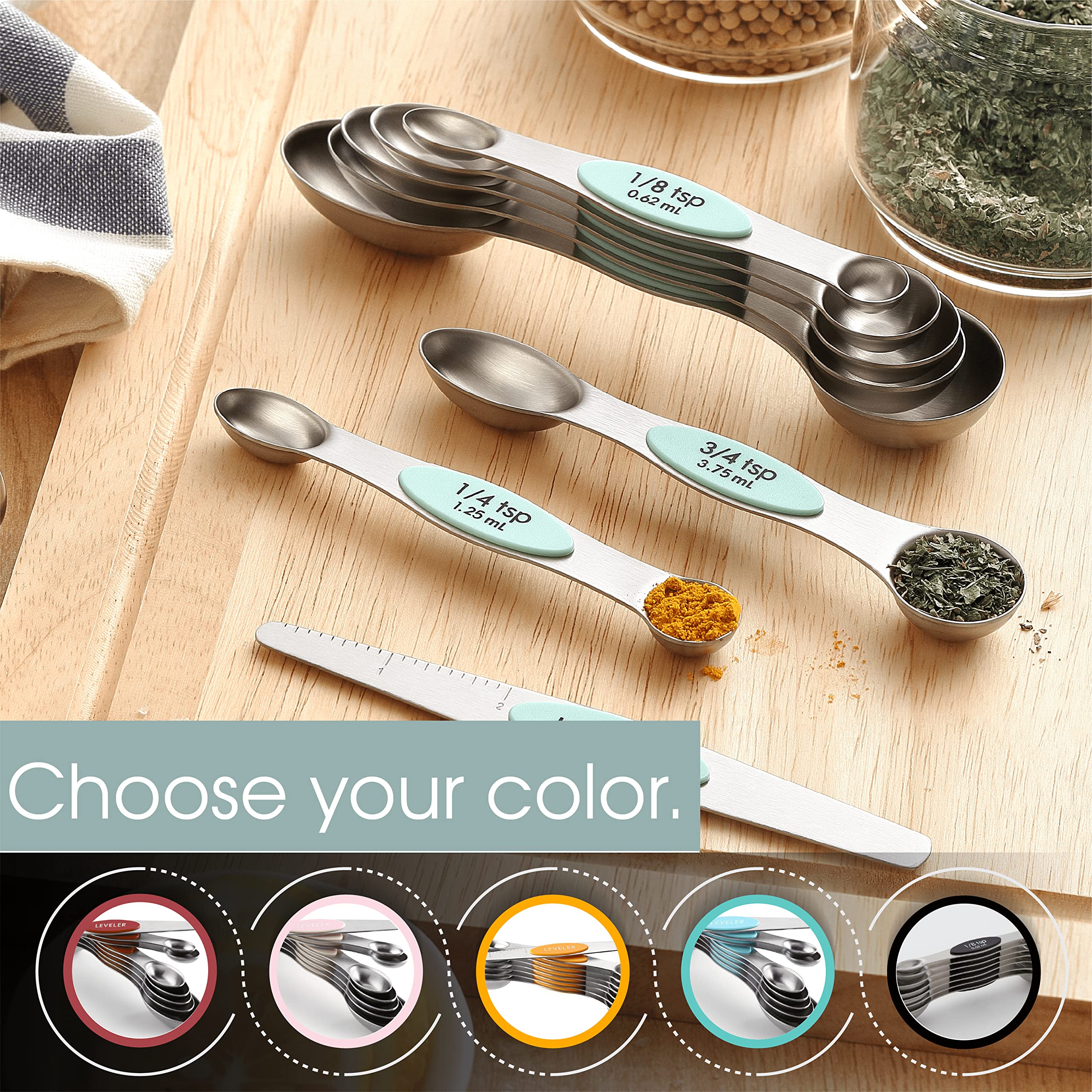 Spring Chef dishwasher safe spoons for easy cleanup.