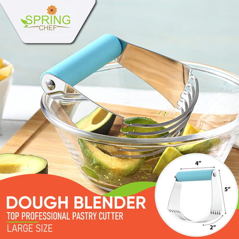 Spring Chef dough blender blades in stainless steel for precise butter cutting